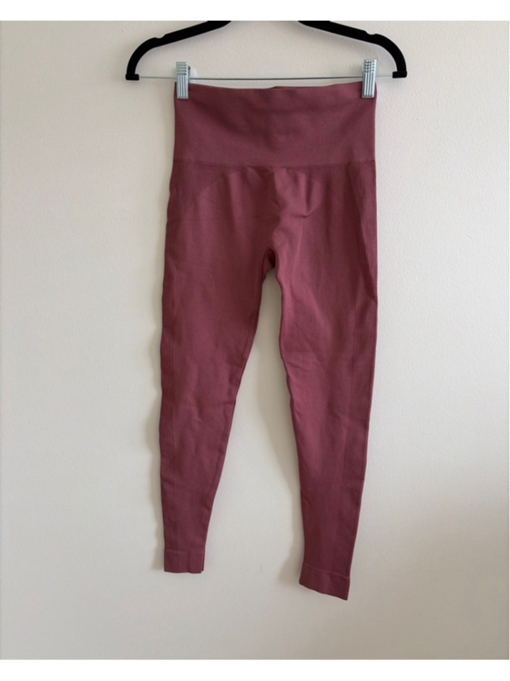 Women's SET ACTIVE Mauve Ribbed Leggings Size S